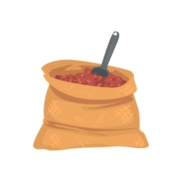 Fertilizer bag cartoon vector Illustration Stock Illustration