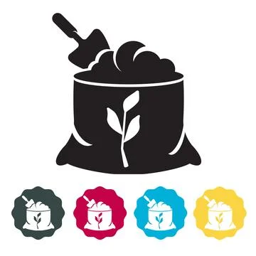 Fertilizer Bag Icon Stock Illustration
