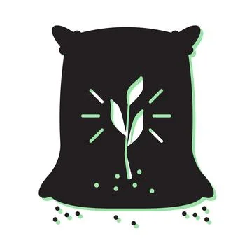 Fertilizer Bag Icon Stock Illustration