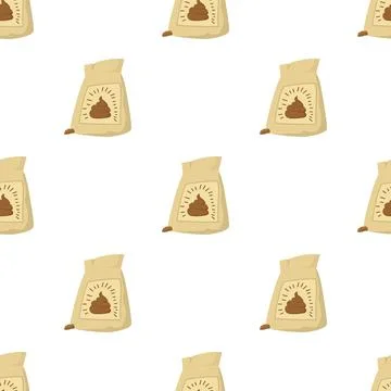 Fertilizer bag pattern seamless vector Stock Illustration