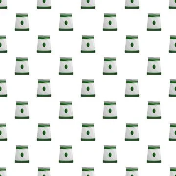 Fertilizer bags creating seamless repeating pattern background Stock Illustration