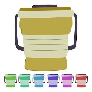 Fertilizer compost bin vector cartoon graphic Stock Illustration