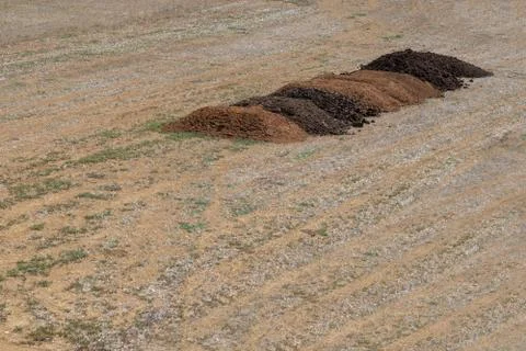 Fertilizer in a field Stock Photos