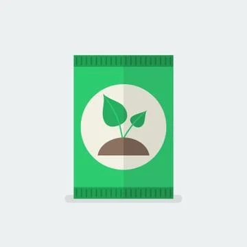 Fertilizer in flat style Stock Illustration