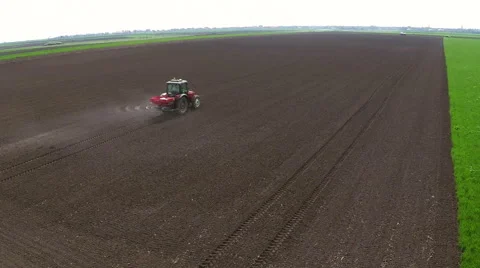 Fertilizer spreading on the field. Stock Footage 62520211