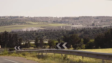 Fes city view from car Stock Footage 240399395