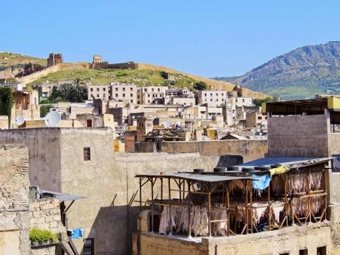 Fes cityscape, morocco Stock Photos
