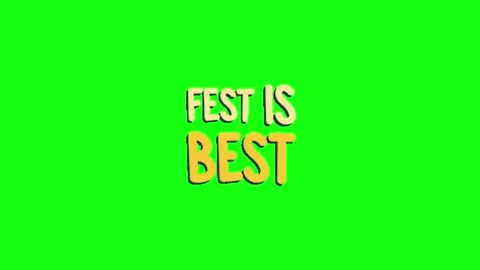 Fest is best text animated 動画素材 329140131