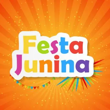 Festa Junina Background Vector Illustration Stock Illustration