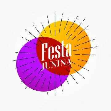 Festa junina elegant background design vector Stock Illustration