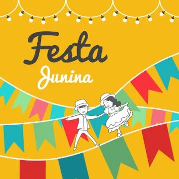 Festa junina Illustrazione stock