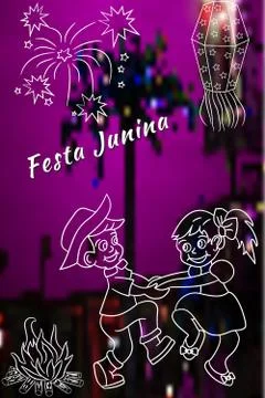 Festa Junina vector elements Stock Illustration