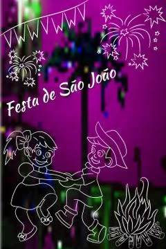 Festa Junina vector elements Illustrazione stock