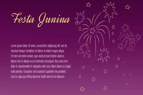 Festa Junina vector elements Stock Illustration