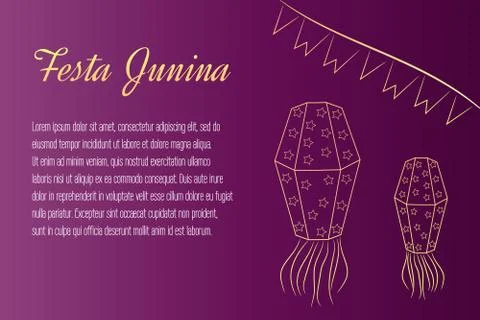 Festa Junina vector elements Stock Illustration