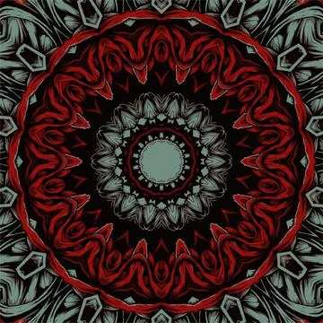 Festival art vector seamless pattern mandala Stock Illustration