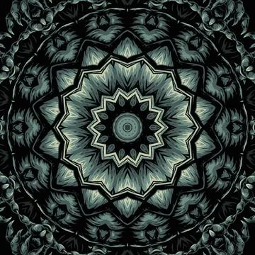 Festival art vector seamless pattern mandala Illustrazione stock