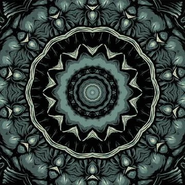 Festival art vector seamless pattern mandala Stock Illustration