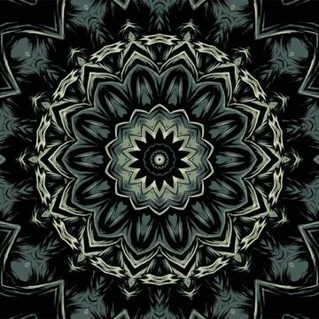 Festival art vector seamless pattern mandala Illustrazione stock