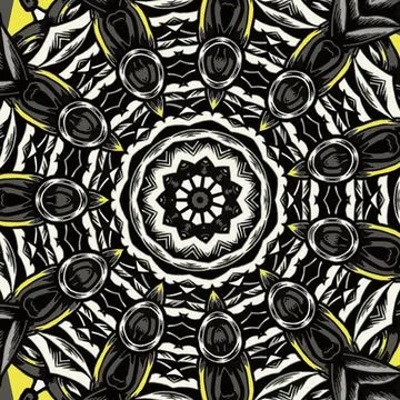 Festival art vector seamless pattern mandala 스톡 일러스트