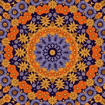 Festival art vector seamless pattern mandala 스톡 일러스트