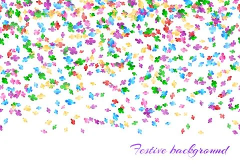Festival background with confetti Stock Illustration