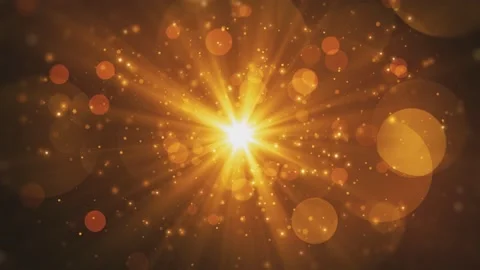 Festival background.Yellow bokeh light background. Stock Footage 170935427