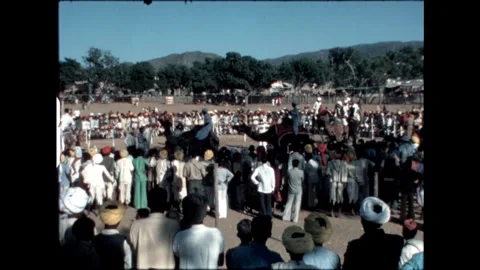 Festival with Camel Riders Stock Footage 276293296