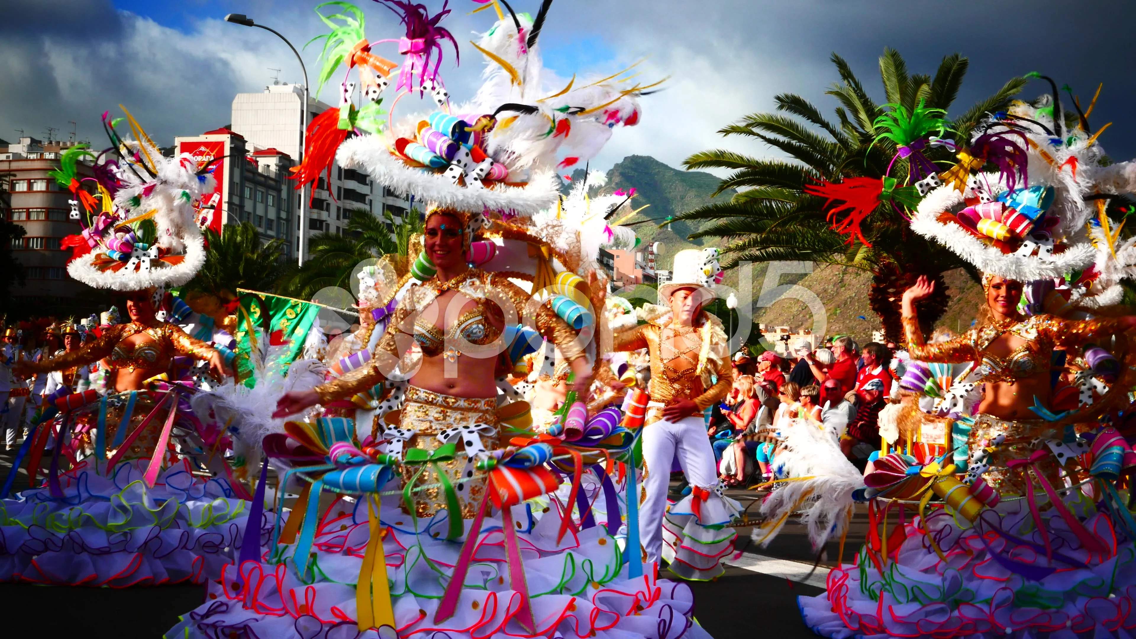 Festival Carnival Parade in Santa Cruz de la Tenerife Canary islands Spain