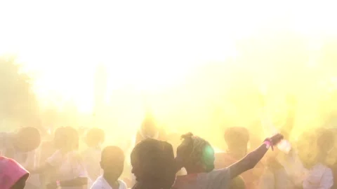 Festival of colour Stock Footage 165510860