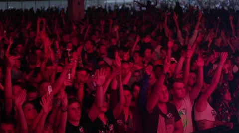 Festival crowd Stock Footage 32248939