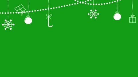 Festival decorative lights motion graphics with green screen background Stock Footage 139125428