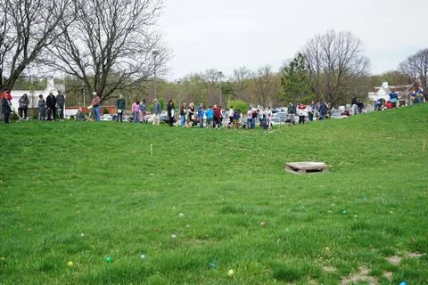Festival event atmosphere at 'EASTER EGG HUNT FOR PETS' Stock Photos