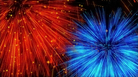 Festival Firework Background Stock Footage 305128203