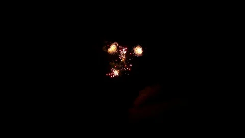 Festival firework element on black background to create a set of salutes. Video stock 121068089