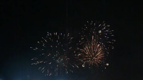 Festival Fireworks Stock Footage 612809