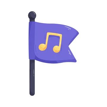 Festival flag Stock Illustration