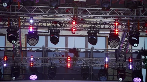 Festival Lighting Setup Close Up Stockbeeldmateriaal 331826703
