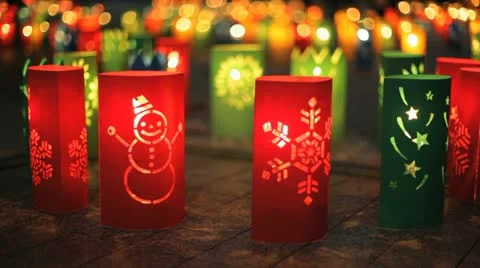 Festival lights 库存影片 21366204