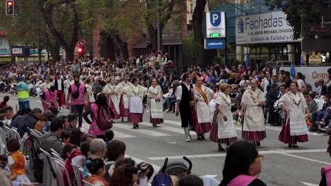 Festival in Murcia Video stock 188315182