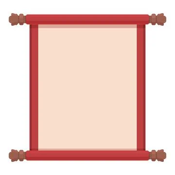 Festival scroll icon cartoon vector. Lunar china Stock Illustration