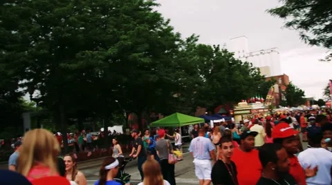 Festival walk Stock Footage 52237089