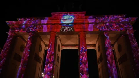 Festivals of lights of Berlin Stock Footage 160973714