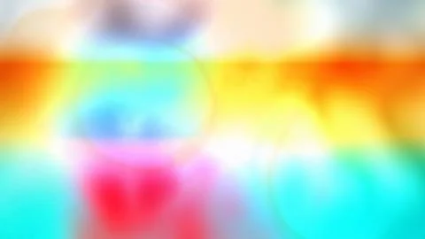 A festive 3d rendering of all rainbow colors in a defocused variant. The smud Stock Illustration