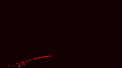 Festive abstract background with sparkling particles of hearts. Stock Footage 83448947