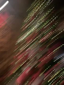 Festive abstract Christmas background. A modern, artistic image with blurred Stock Photos