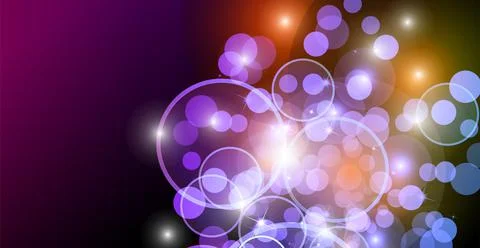 Festive Abstract vector background with multicolored dynamic lines, stars and 스톡 일러스트
