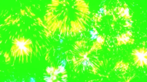 Festive animation of bright exploding colorful fireworks and sparkling magic par Stock Footage 341280081