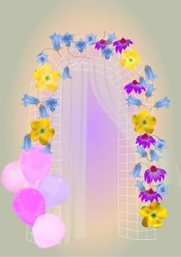 Festive arch Stock Illustration