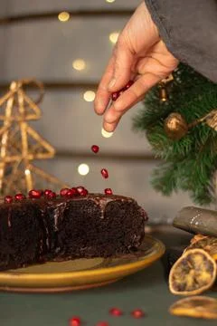 Festive atmosphere in the kitchen. Foto stock